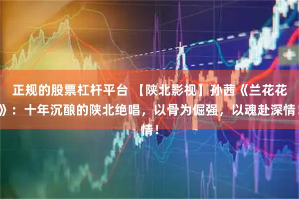 正规的股票杠杆平台 【陕北影视】孙茜《兰花花》：十年沉酿的陕北绝唱，以骨为倔强，以魂赴深情！